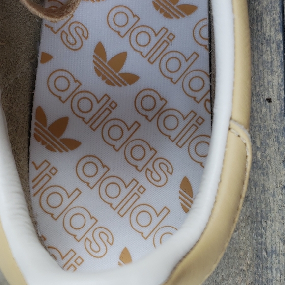 adidas Earlham Originals Men's Leather Casual Sneakers Beige/White - Picture 9 of 11